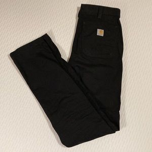 Carhartt Straight Fit Canvas 5-Pocket Tapered Work Pant 34x36 Black
